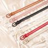 Womens Faux Leather Belt With Geometric Alloy Buckle For Daily Casual Use