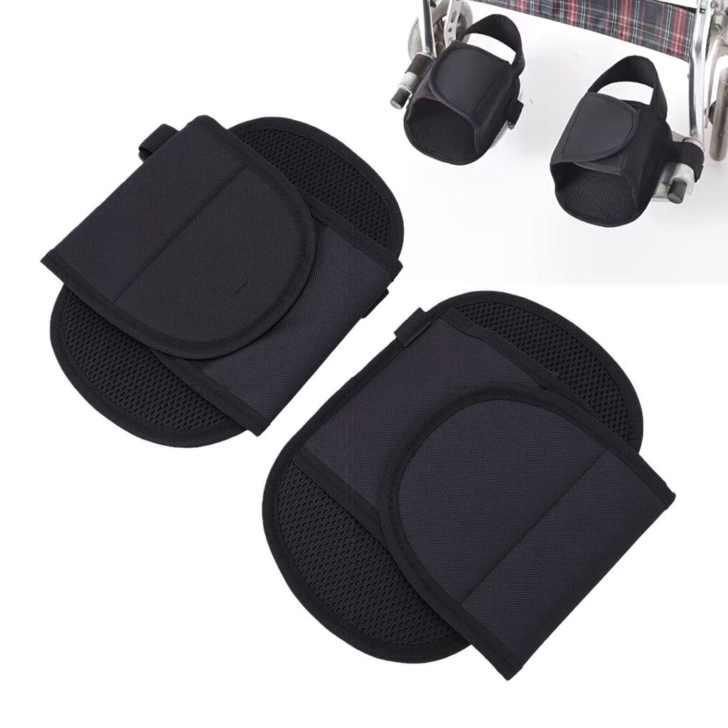 Chair Shoe Holder Straps, Non Slip Foot Restraints with Soft Cotton Pads to Prevent Feet Slipping, Secure Support for Wheelchair Users Home