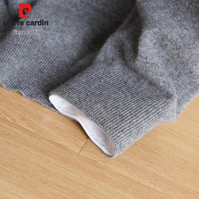 Pierre Cardin Men's Round Neck 100% Wool Jacquard Pullover Sweater