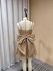 Europe 2026 Strapless Slim Bright Silk Sparkle Dress with Bowknot