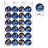 24Pcs/Lot Christmas Advent Calendar Number PVC Sealing Sticker For New Year Xmas Candy Bag Gift Box Signature Label Seal Sticker