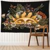 Vintage Plant Sun Tapestry Wall Hanging Psychedelic Witchcraft Hippie Tapez Art Dormitory Living Room Home Decor