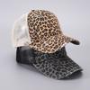 1 Women'S Sexy Leopard Print With Ponytail Baseball Cap, Suitable For Street Outdoor Leisure