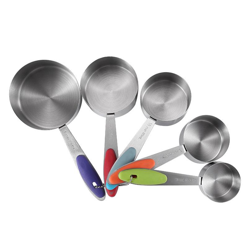 5/10Pcs Stainless Steel Measuring Cups And Spoons Set Kitchen Accessories For Baking Cake Cooking Making Measuring Kitchen Tools
