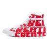 Converse Chuck Taylor All Star Bequeme High Top Canvas Schuhe Unisex Sneaker Weiß Rot 168554C