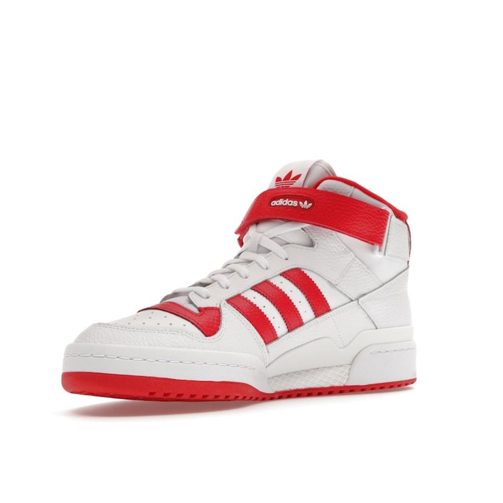 Adidas Sneaker Unisex Forum Mid Bianco Rosso Vivace Bianco Nuvola GY5819