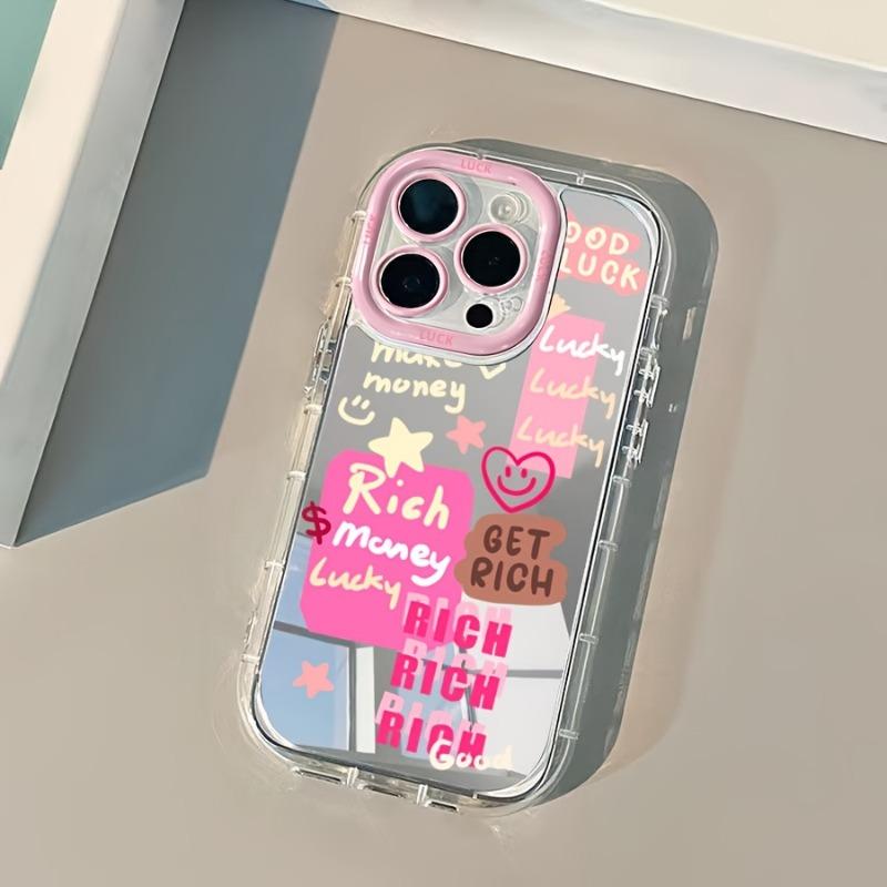 Luxury Makeup Mirror Phone Case Suitable for iPhone 17 16 15 14 13 12 11 Pro/Max/Plus Anti Drop and Shockproof Back Cover