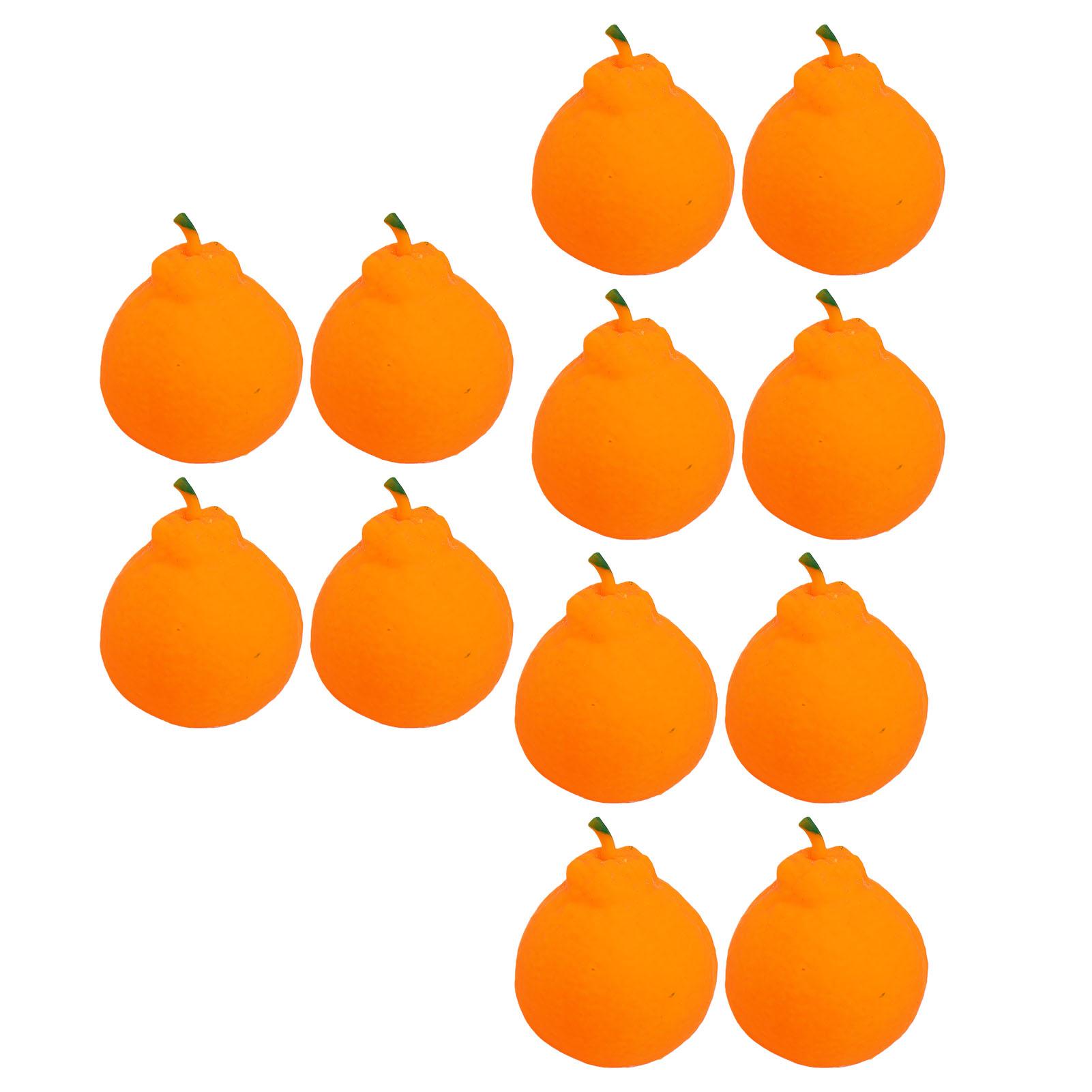 Ugly Orange Shaped Squeeze Stress Toy 1:1 Lifelike Stress Relief Slow Rising Squeeze Fake Orange Toy 12PCS