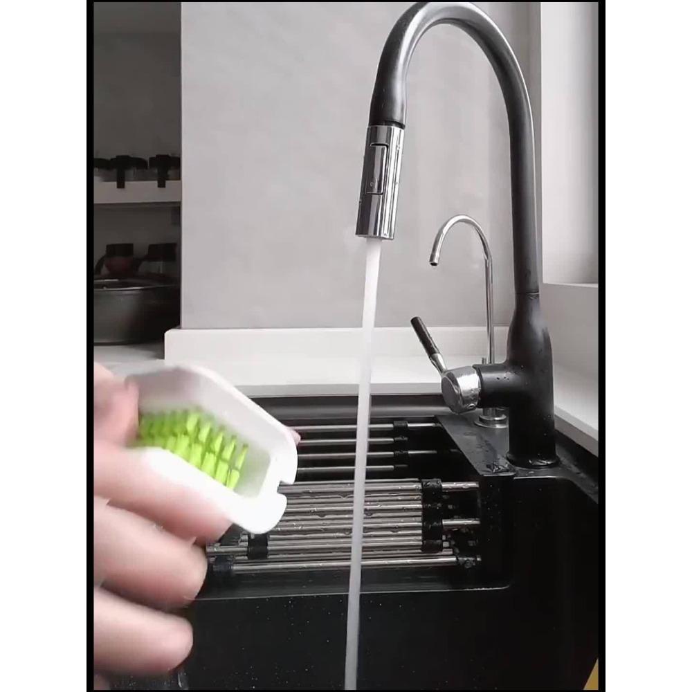 1pc, Double-Sided U-Shaped Knife and Tableware Cleaning Brush - Ideal for Forks, Spoons, and Chopsticks - Creative and Efficient Cleaning Tool