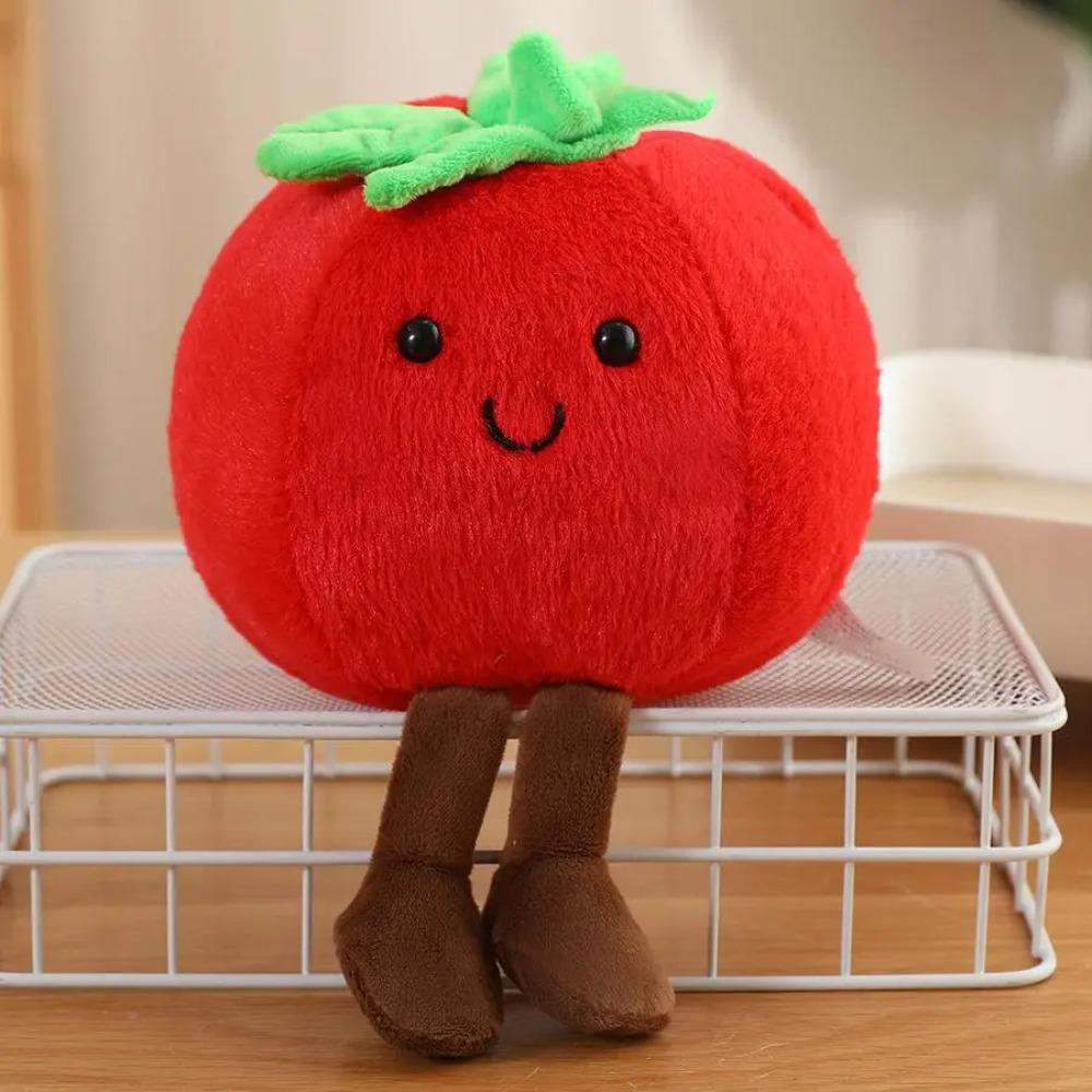 

Tomato Cute Plush Cartoon Figure Doll Fruit And Vegetable Food Toy Stuffed Plush Decor Birthday Giftsids Birthday Gifts 10cm