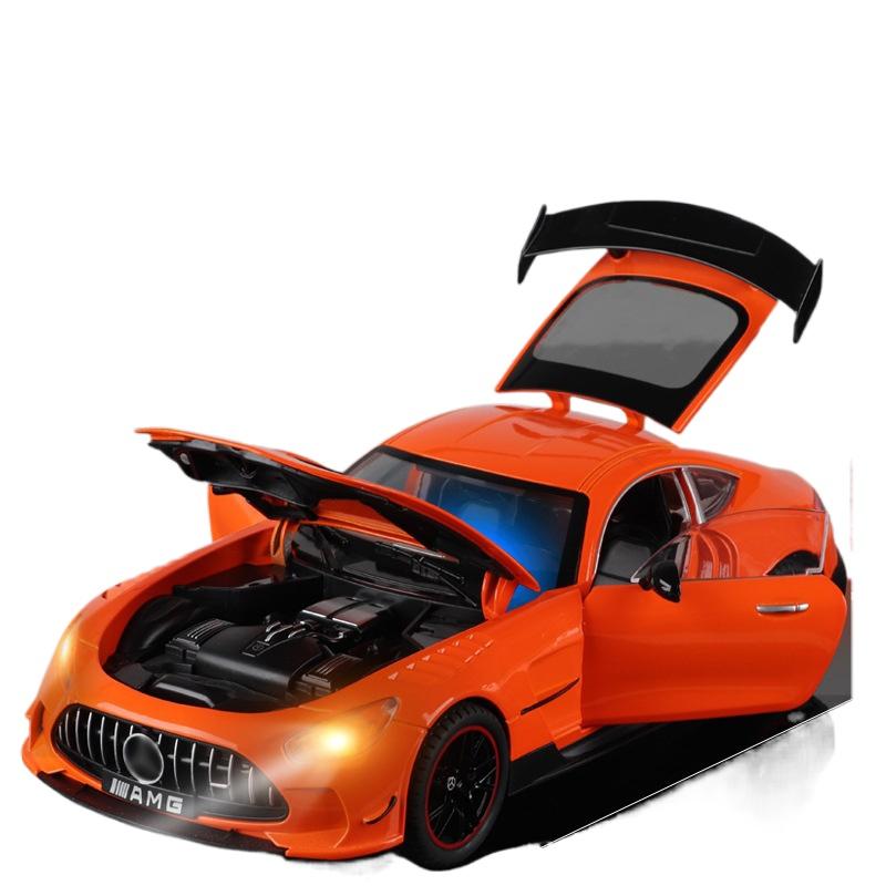 1/18 BENZ AMG cool sports car alloy model, cool sound and light, simulated interior, restore details, exquisite desktop ornaments