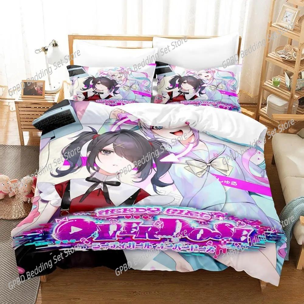 New 3D Print Anime Kawaii Girls NEEDY GIRL OVERDOSE Bedding Set Single Twin Double Queen King Cal King Size Bed Linen Set
