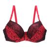 Sexy women's bras gather and adjust lace print color matching underwear, large size underwear bra