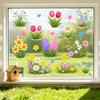 Creative Stickers - Spring Floral Glass Sticker Film for Bedrooms, Living Rooms, Kitchens and Bathrooms