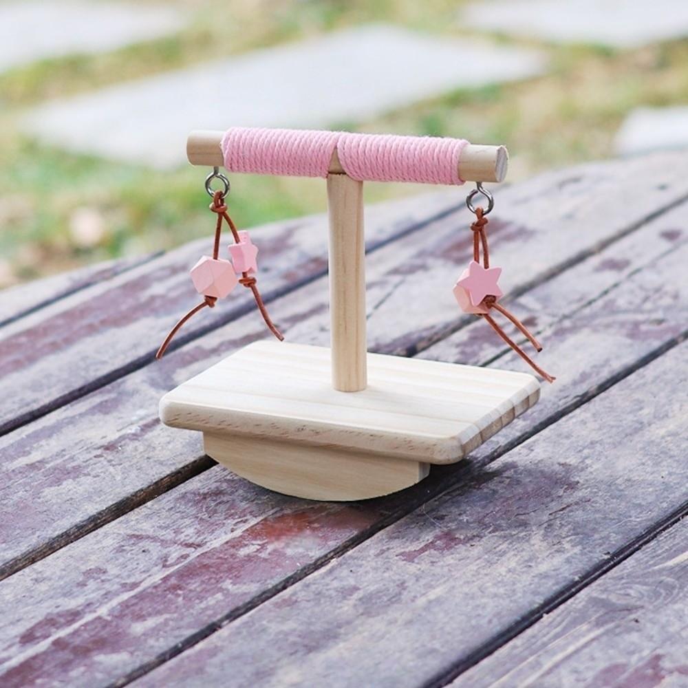 Bite-resistant Parrot Perch Stand Wear-resistant Parakeet Teeterboard  Cage Accessory