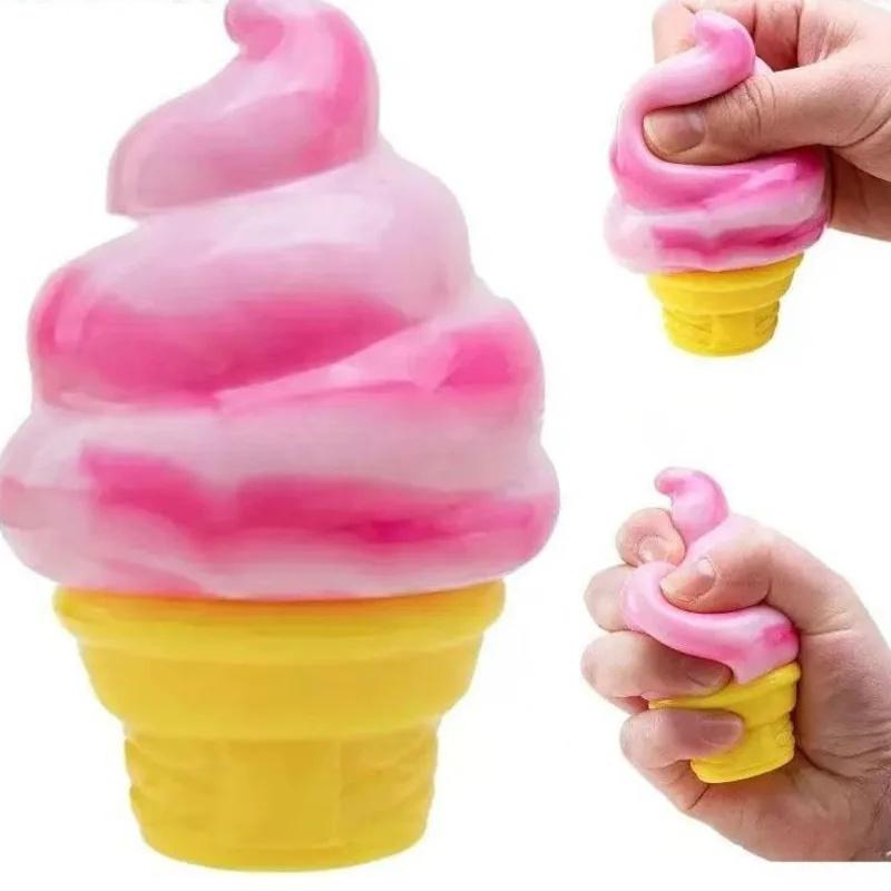 Squeeze Stress Ball Soft Squishy Sensory Toy For Adults And Kids Anxiety Relief Hand Exercise Office Desk Fidget Travel Gift