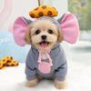 Modisches Winter-Haustier-Cosplay-Kostüm Winddichtes Fleece Hund Warme Kleidung Lustige Niedliche Haustierkleidung Katze
