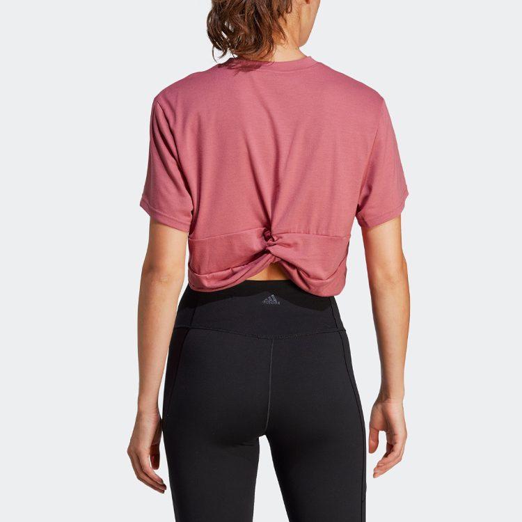 Adidas Crop Tops Women's Stratum Powder Crew Neck Moderate IB8563