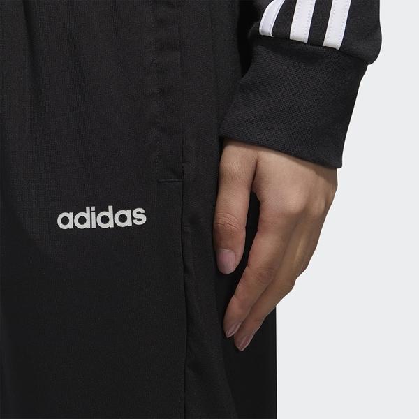 Adidas Essentials Plain Logo Print Solid Color Elastic Sports Casual Pants Women Bottoms Black GD2897