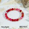 European Multi-Color Faceted Beaded Elastic Bracelet, Stackable Semi-Precious Stone Design