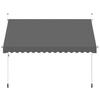 Retractable Awning Manual Operation 350 Cm Anthracite