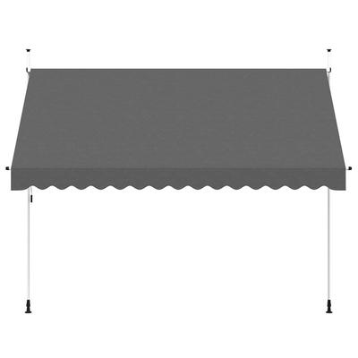 Retractable Awning Manual Operation 350 Cm Anthracite