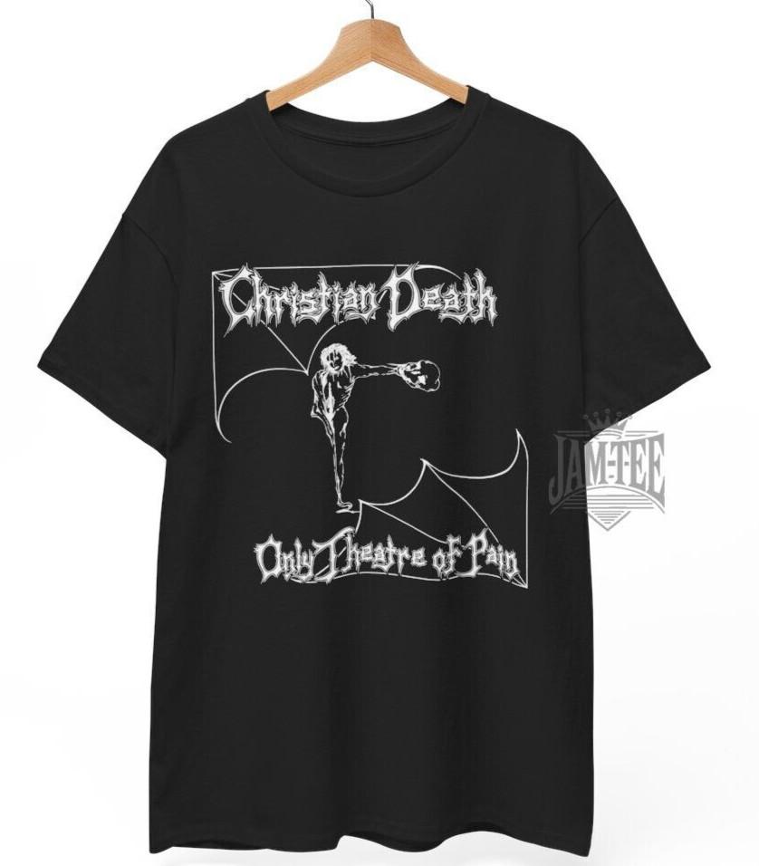 

Christian Death T-Shirt, Only Theatre of Pain Rozz punk metal gothic, Unisex Tee XL