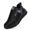 Autumn and winter black leather shoes new casual running shoes flat non-slip sports shoes velvet warm travel shoes