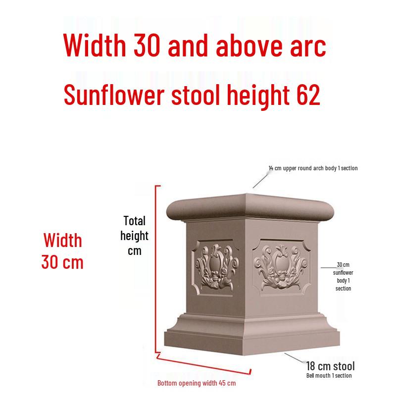 European Villa Courtyard Roman Column Base for Exterior Wall Decoration