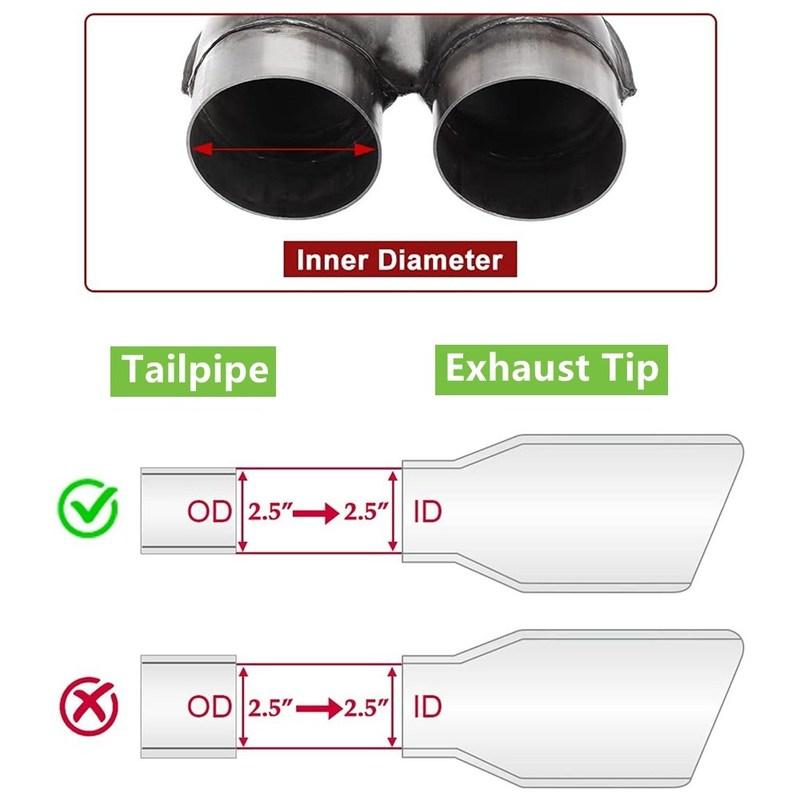 Wysokowydajny uniwersalny układ wydechowy X Pipe 2,5"/3" wlot/wylot ze stali nierdzewnej podwójny crossover X Pipe końcówka wydechu do spawania