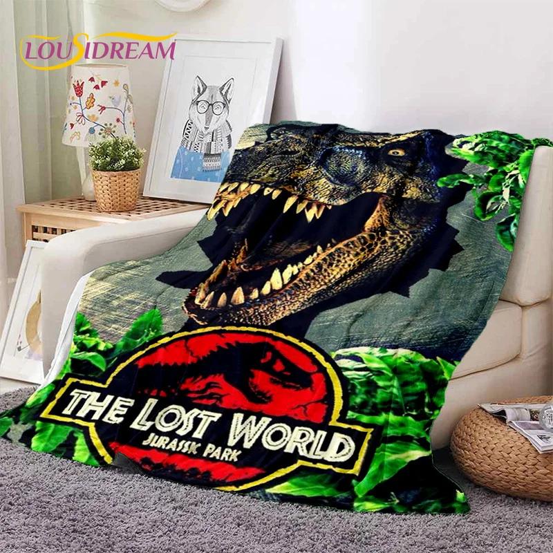 3D Cartoon Jurassic Park Dinosaur Dino Soft Flannel Blanket for Beds Bedroom Sofa Picnic,Throw Blanket for Outdoors Leisure Gift