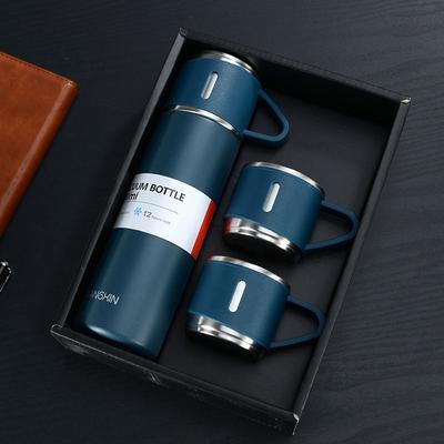 500ML Thermal Water Bottle Insulated Tumbler Cup for Tea Coffee Vacuum Flasks Stainless Steel Thermos Bottle Office Gift Set
