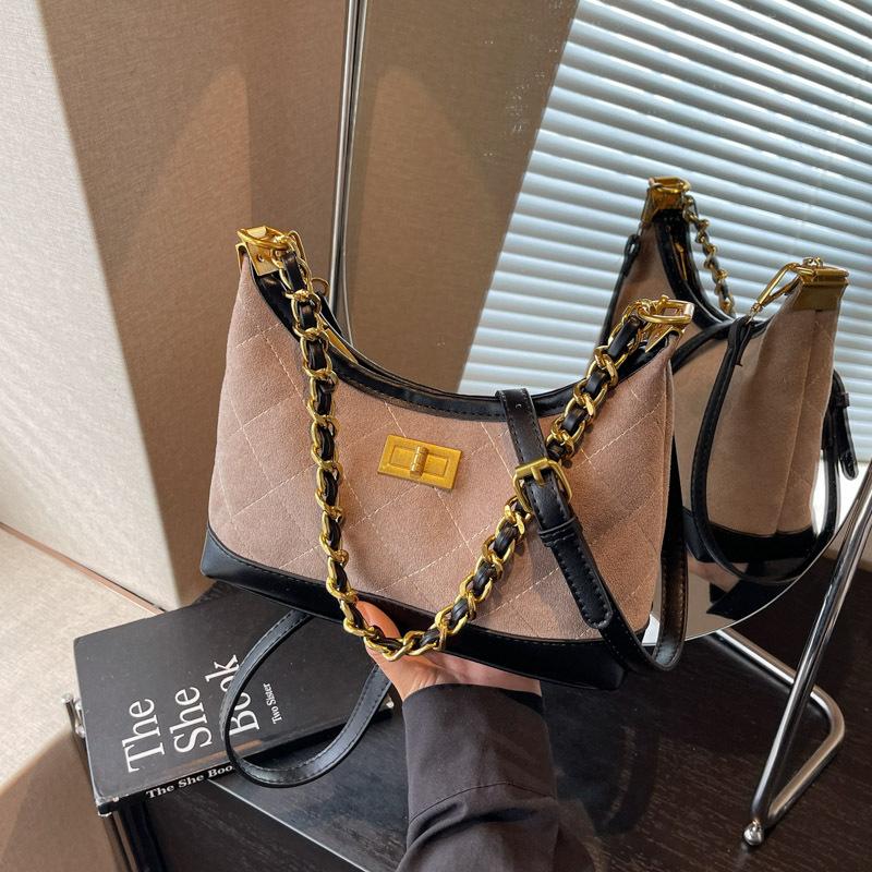 Retro diamond dumpling bag women's summer new fashion exquisite chain shoulder bag niche messenger bag