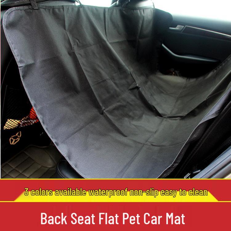 Pet Car Seat Cover: Double Seat, Waterproof Oxford Cloth Cushion