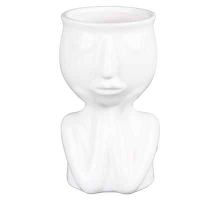 Ceramic Face Planter Pot Nordic Style Modern Innovative Face Succulent Planter Pot for Home Office