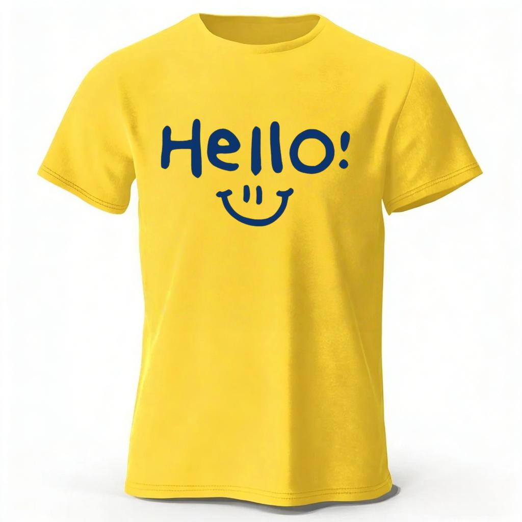 Men's Cotton Sports Running Short Sleeves Simple Style Fitness Comfortable Plus Size Loose T-shirt Street Wear Top