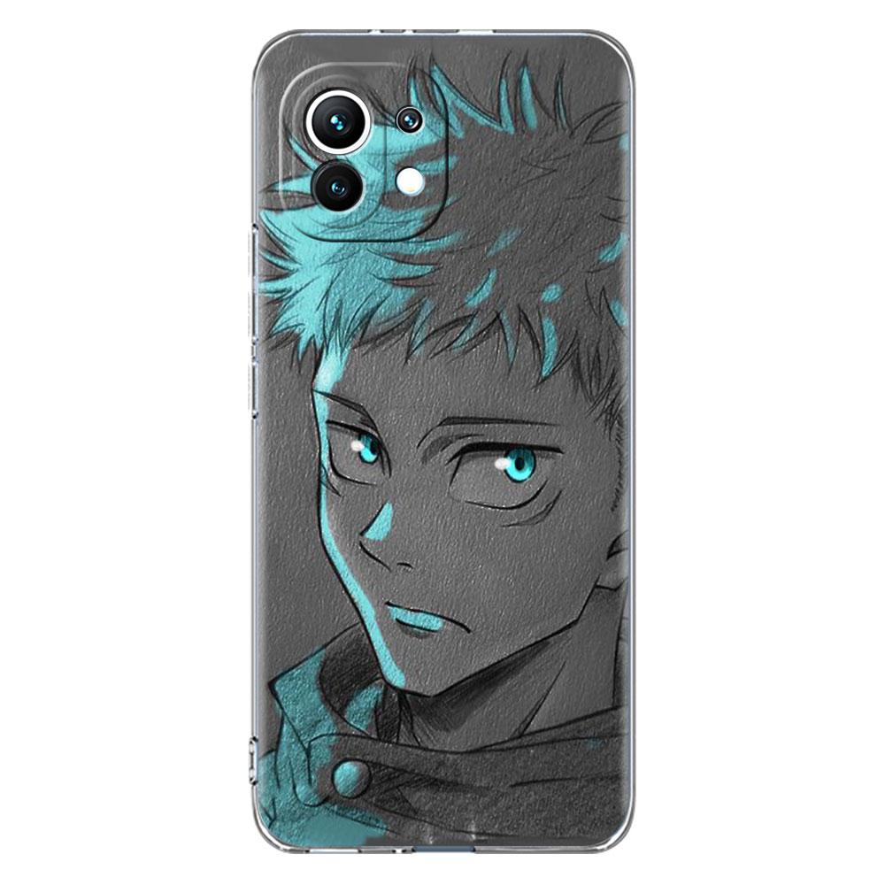 Przezroczyste Etui Do Xiaomi Mi Poco X3 NFC M3 Pro F3 F1 11 Lite 12 Note 10 11T 9T Przezroczysta Osłona Telefonu Jujutsu Kaisen