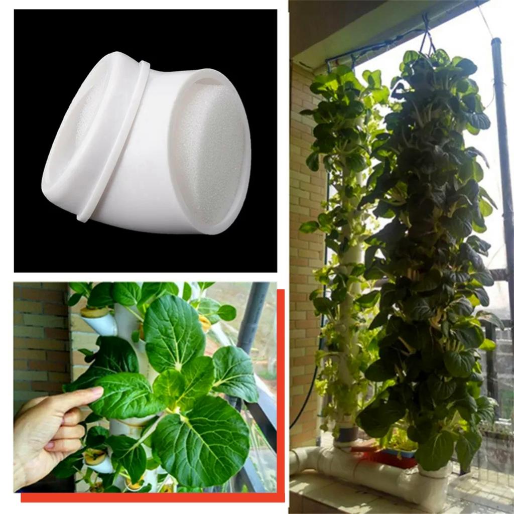 Pipe Fixed Planting Cup and Sponge Hydroponic Flowers Vegetables Nurturing Soilless Culture Planting Pot DIY Planting 10/100Pcs