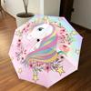 1PC unicorn flowers Umbrella-8-Rib Reinforced, Automatic Open, Lightweight & Durable, Cute Fashion Accessory for Outdoor, Beach or Casual Use, Beach U