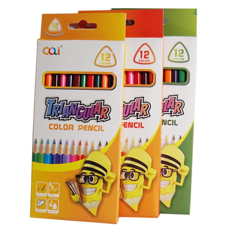 

12-Color and 24-Color Oil-Based Colored Pencils for Students and Kindergarten 12-color round barrel