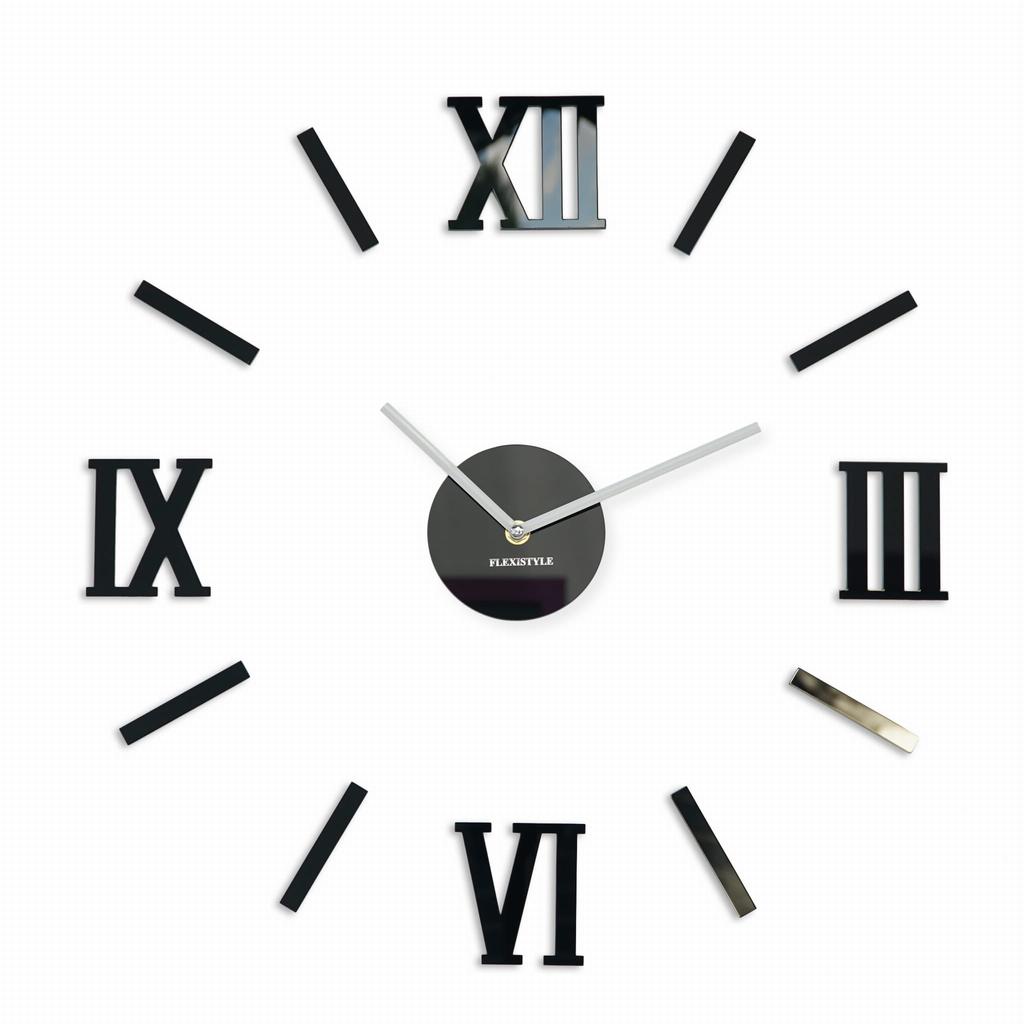 Large wall clock with Roman numerals 50-75cm