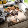 Mbappé Customized Name Floor Rug Office Rug Design for Outdoor Kitchen Balcony Playrooms Antislip Carpet Decorate Offices Birthday/Christmas Gift
