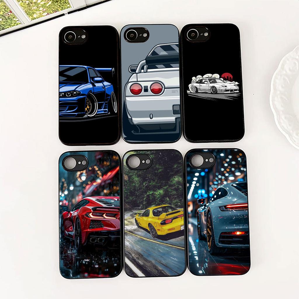 Supercar Super Car Cartoon Taillights Cover for Xiaomi Redmi Note 12 11 10 Pro 10A 10C 12C 13C Note12 12Pro Coque Phone Case