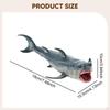 Great White Shark Figurine Learning Toy Party Favor Decorative Collectible Marine Creature Model