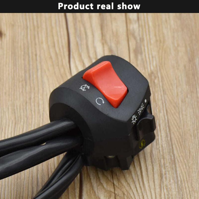 Motorcycle Handlebar Switch Control Waterproof Motorcycle Horn Turn Signal Headlight Control Switch For Motorcycle Motor