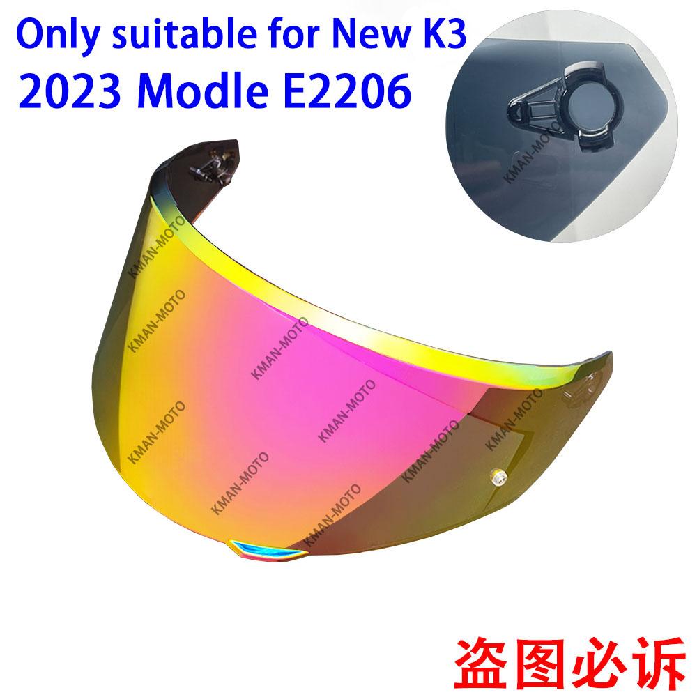 K3 Visor for AGV K3 Shield 2026 New Mold E2206 Photochromic Old K3 High Strength Sunscreen Capacete WindshielHelmet Visor Shield