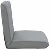 Adjustable Footstool Light Grey Fabric