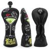 Golf Club Head Cover Golf Wood Cover Goblet Golf Head Cover Golf Wood Cover Aliennana Driver Cover (DR) Fairway Wood (FW), Utility (UT) (For Driver
