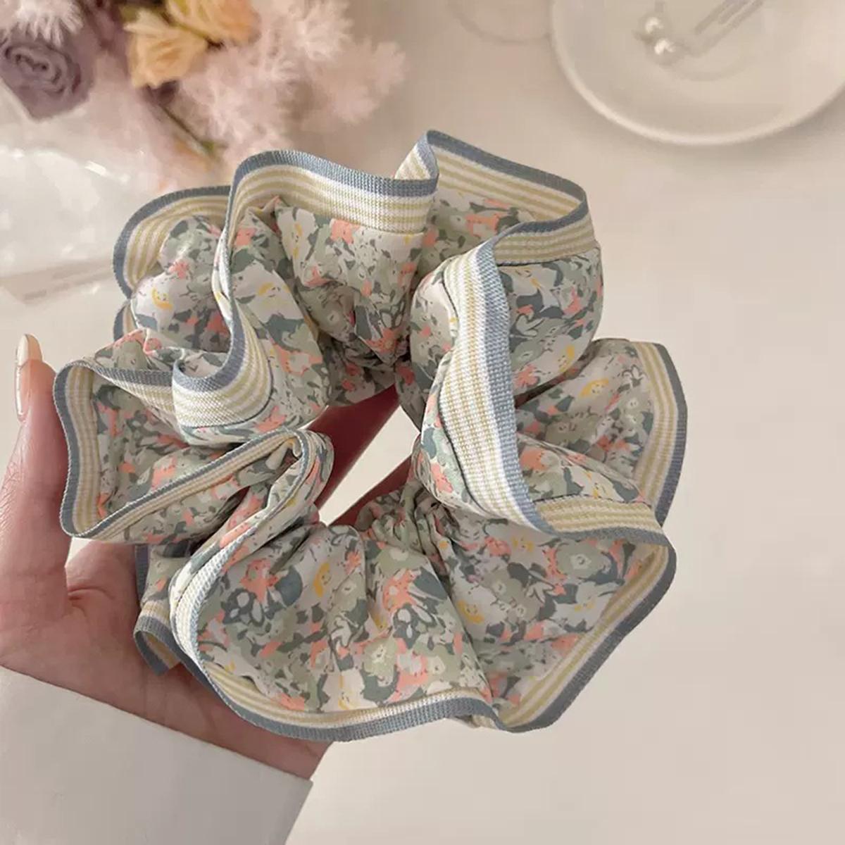 

Большие Нежные Милые Резинки для волос Женские Цветочные Завязки для волос Веревка для волос Держатель для хвостика Эластичная Резинка для девочек Аксессуар для волос