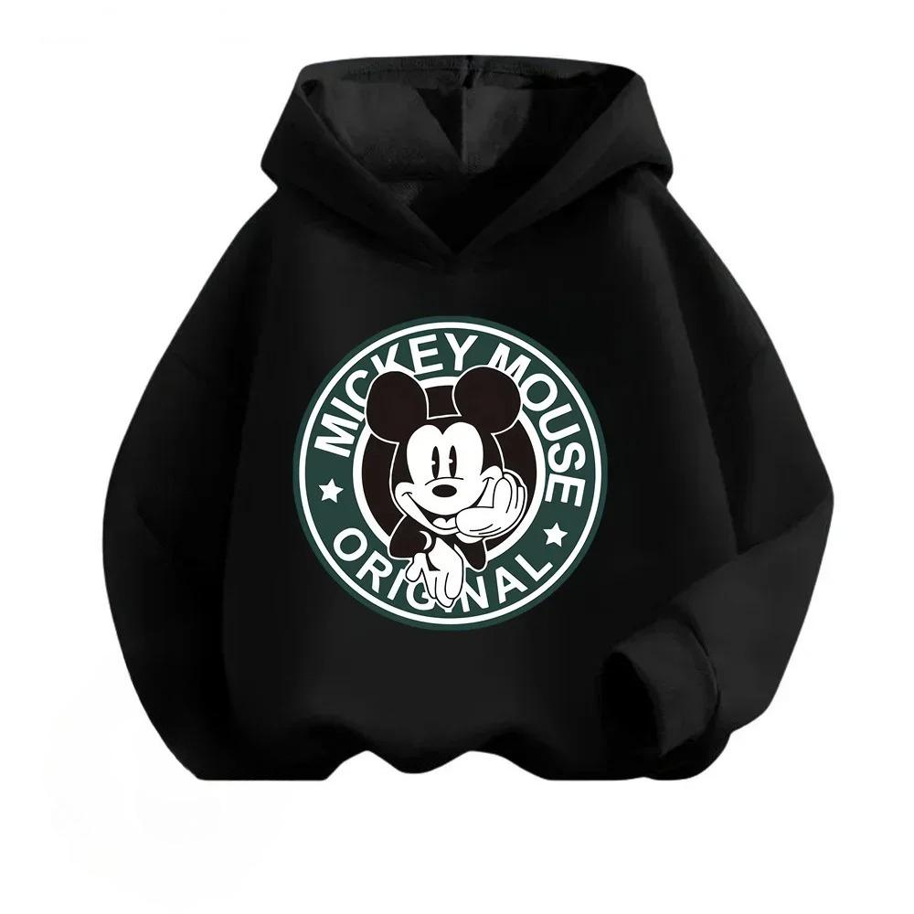Disney Mickey Mouse Children's Hoodies for Boys and Girls, Hoodies, Pullovers, Casual and Warm Children's Tops